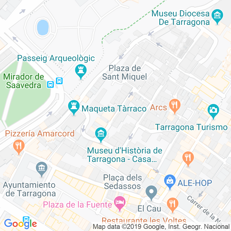 Código Postal calle Compte en Tarragona