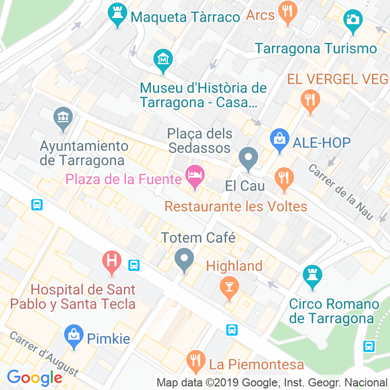 Código Postal calle Ensenyança, De L', plaça en Tarragona