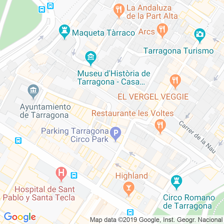 Código Postal calle Escales Dels Sedassos, Dels en Tarragona