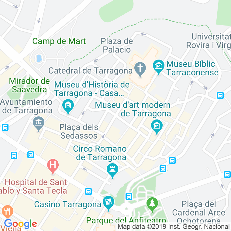 Código Postal calle Major en Tarragona