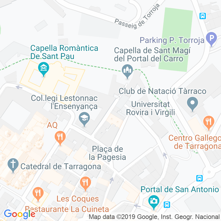 Código Postal calle Portal Del Carro en Tarragona