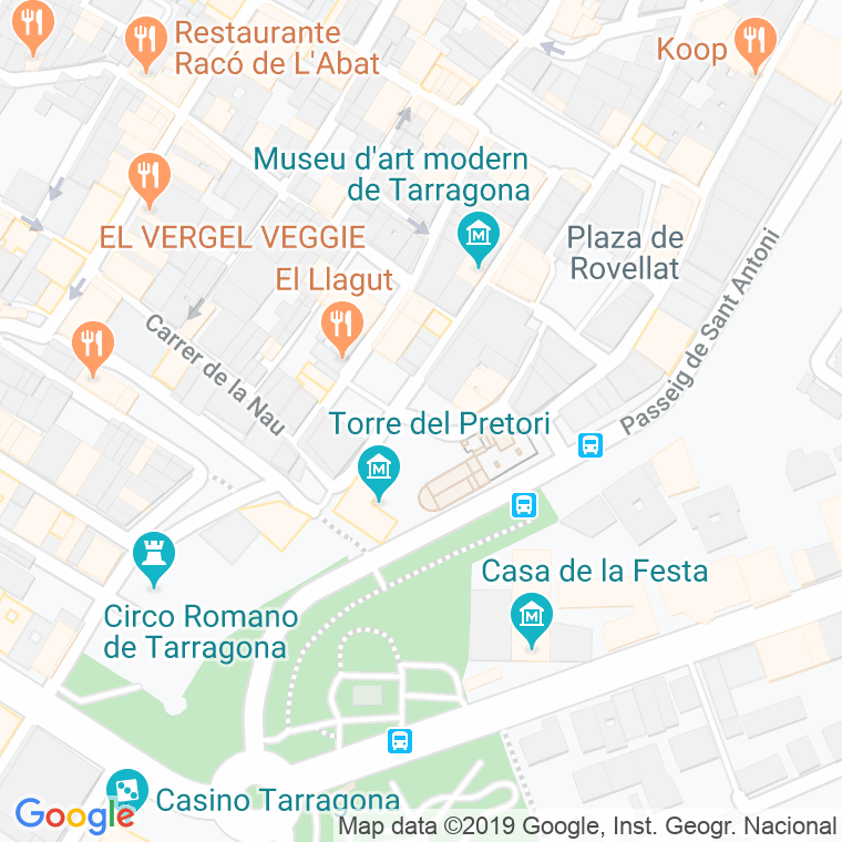 Código Postal calle Rei, Del, plaça en Tarragona