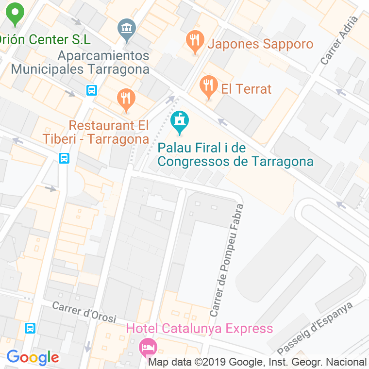 Código Postal calle General Moragues en Tarragona