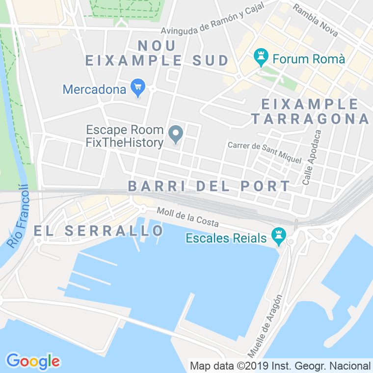 Código Postal calle Mar en Tarragona