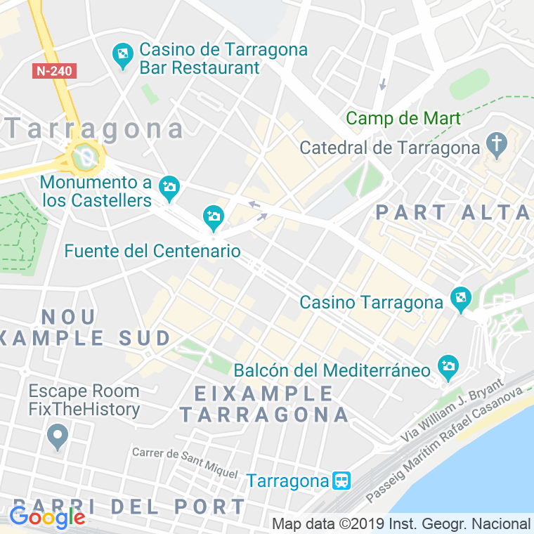 Código Postal calle Rambla Nova, La   (Pares Del 2 Al 72) en Tarragona