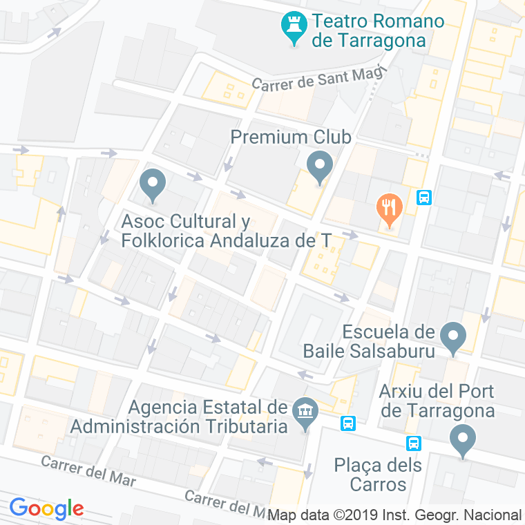 Código Postal calle Sant Felix en Tarragona