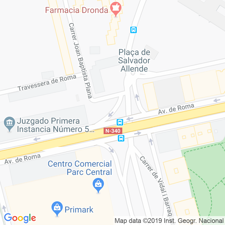 Código Postal calle Alcalde Lloret, plaça en Tarragona