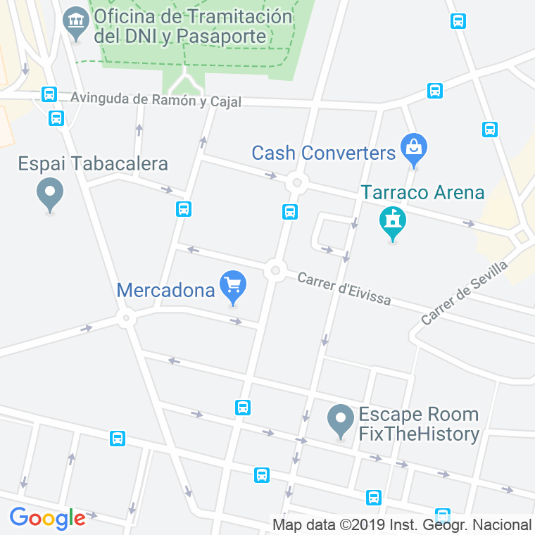 Código Postal calle Eivissa en Tarragona
