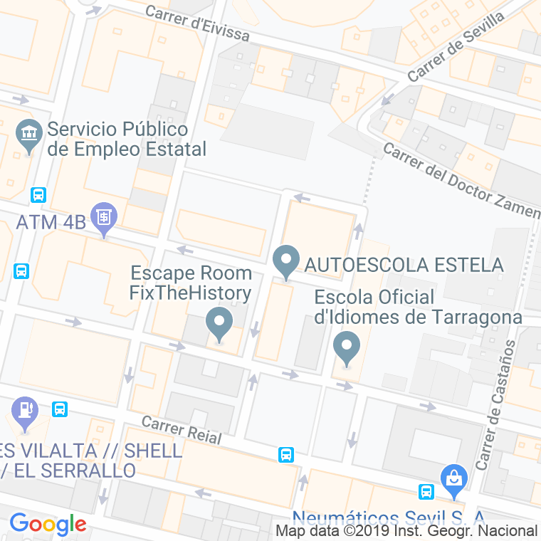 Código Postal calle Ferrer I Duran, passatge en Tarragona
