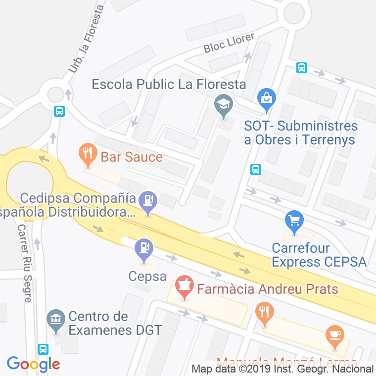Código Postal calle Begonia, bloc en Tarragona