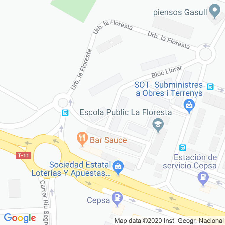 Código Postal calle Castanyer, bloc en Tarragona