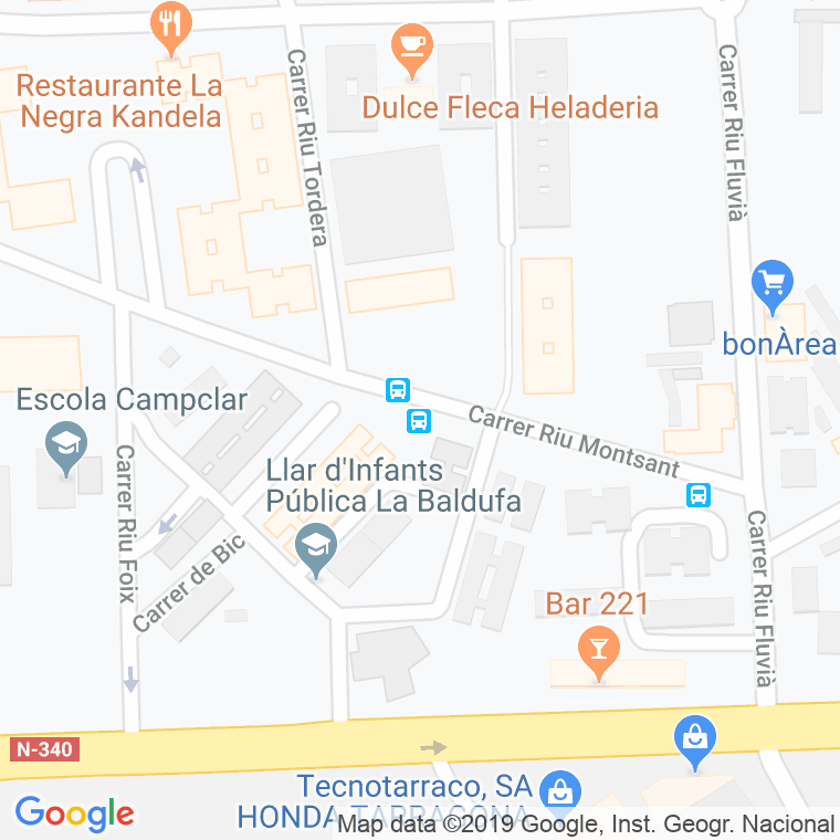 Código Postal calle Francoli (Bloc El Pilar) en Tarragona