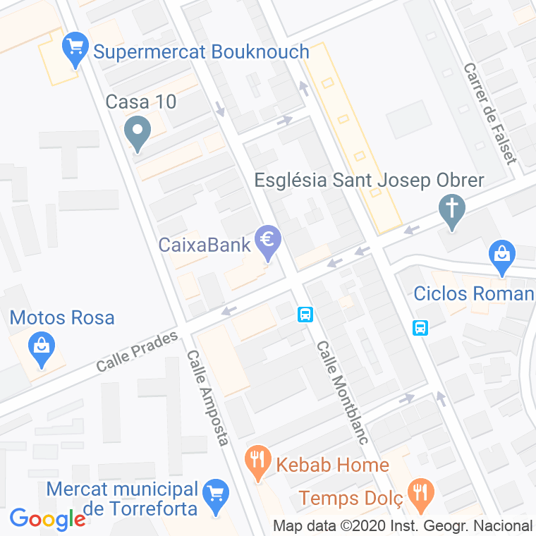 Código Postal calle Habitatges Caixa en Tarragona