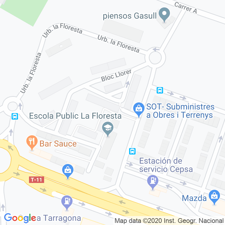 Código Postal calle Iris, bloc en Tarragona