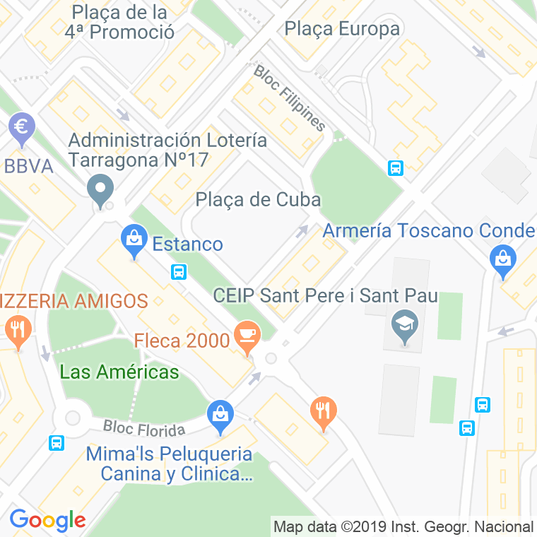 Código Postal calle Cuba, bloc en Tarragona