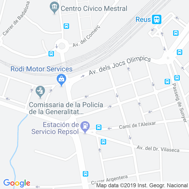 Código Postal calle Angel Guimera en Reus