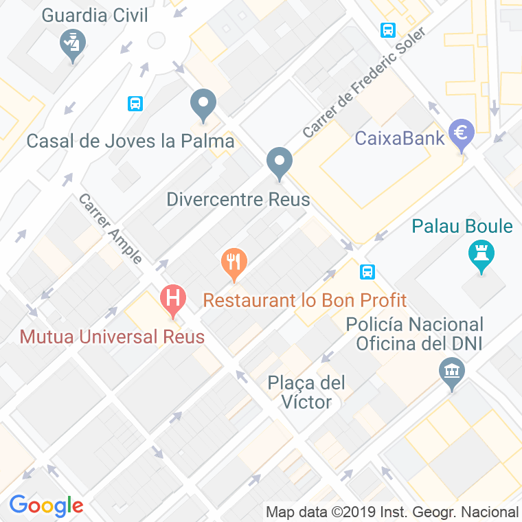 Código Postal calle Cristofol Colom en Reus