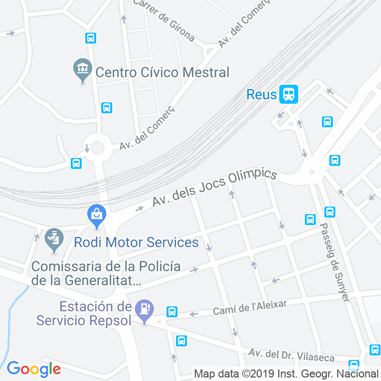 Código Postal calle Jocs Olimpics, avinguda en Reus