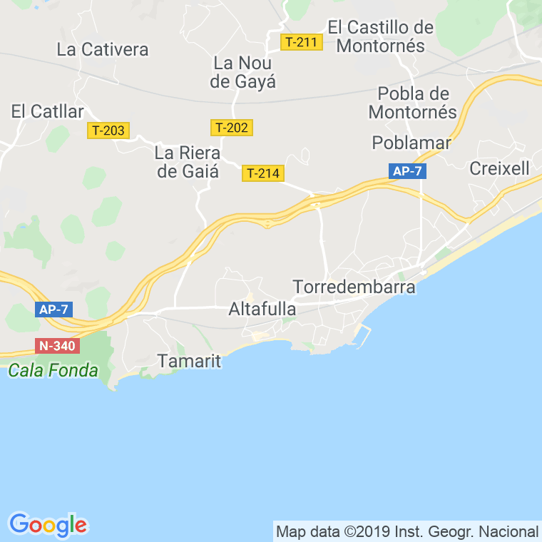 Código Postal de Llum I Mar en Tarragona