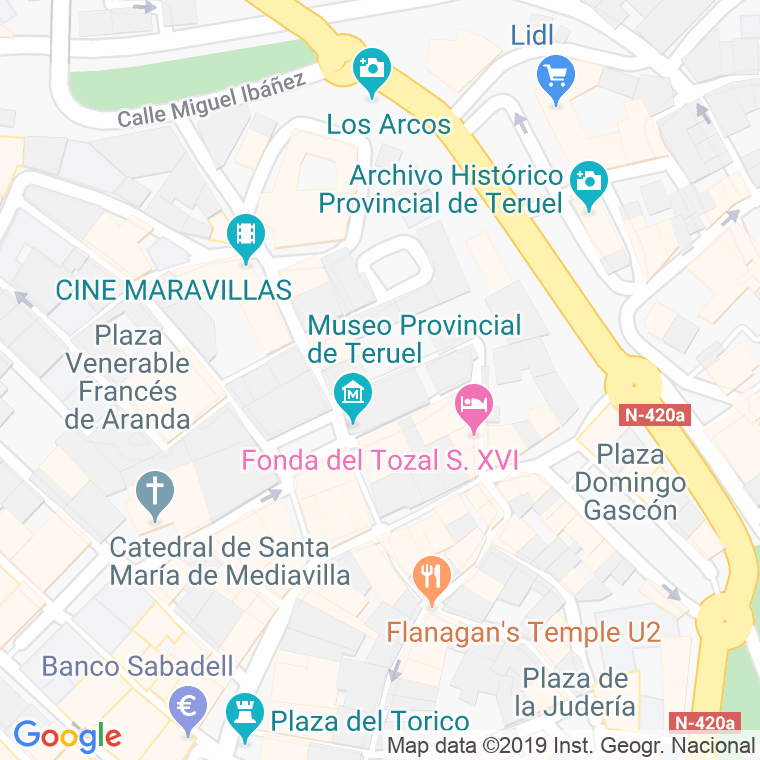 Código Postal calle Ayora en Teruel