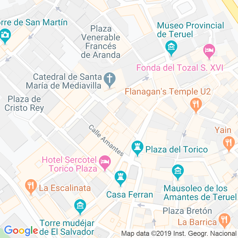 Código Postal calle Mariano Muñoz Nogues en Teruel