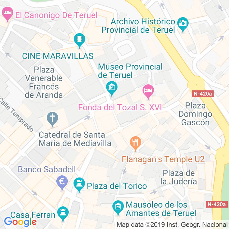 Código Postal calle Rubio en Teruel