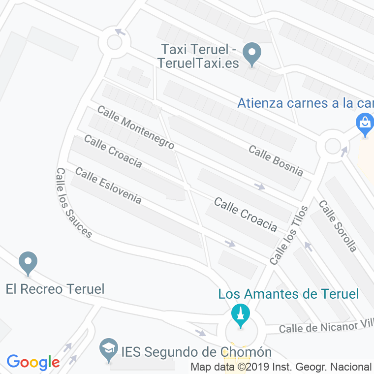 Código Postal calle Croacia en Teruel