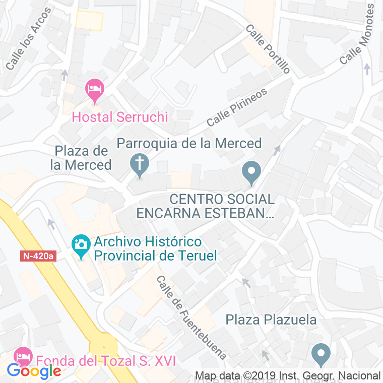 Código Postal calle Alforja, La en Teruel