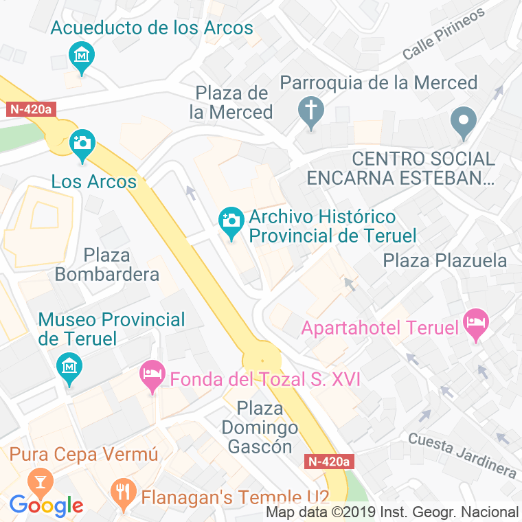 Código Postal calle Cuervo, El en Teruel