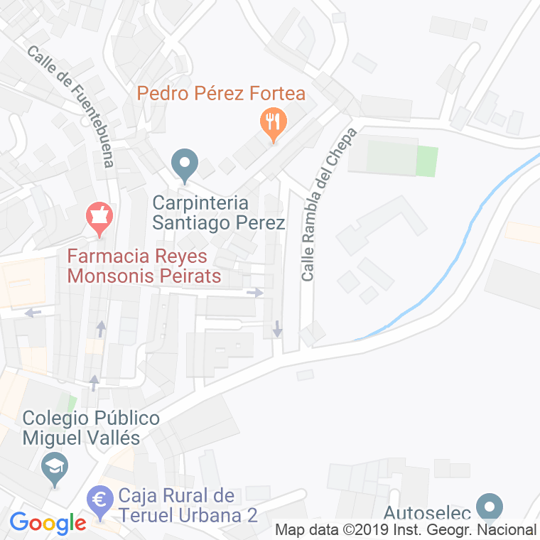 Código Postal calle Obispo Ricote en Teruel
