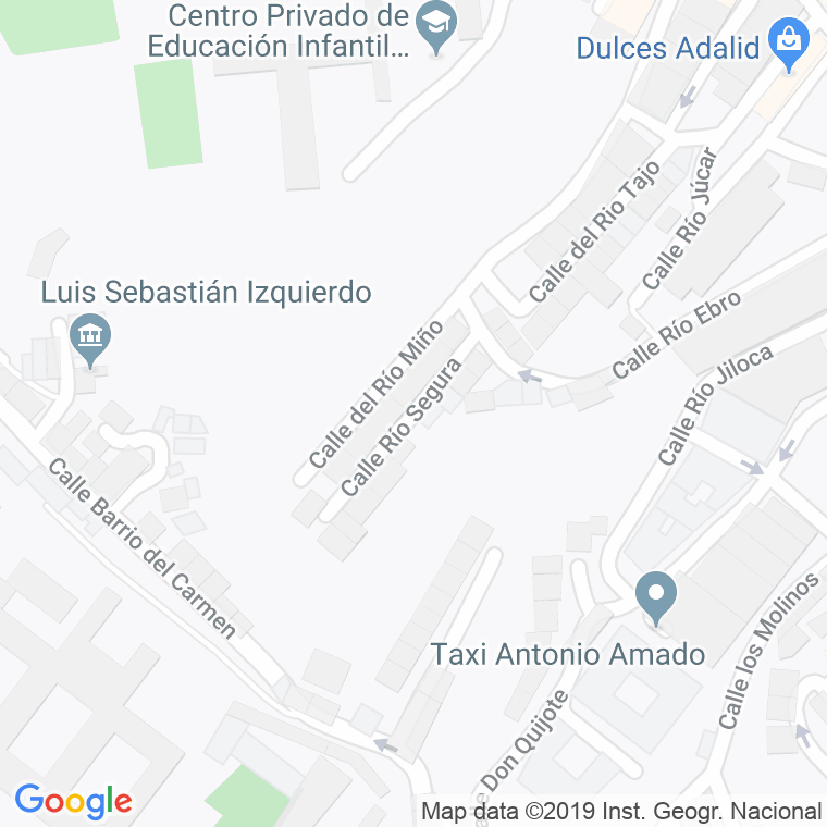 Código Postal calle Rio Segura en Teruel
