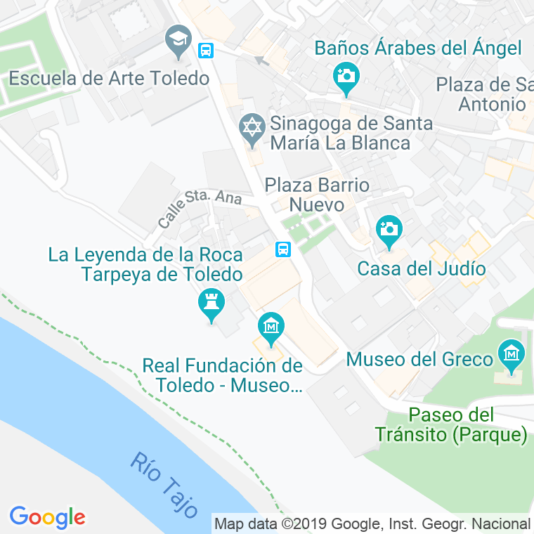 Código Postal calle Barrio Nuevo, mirador en Toledo
