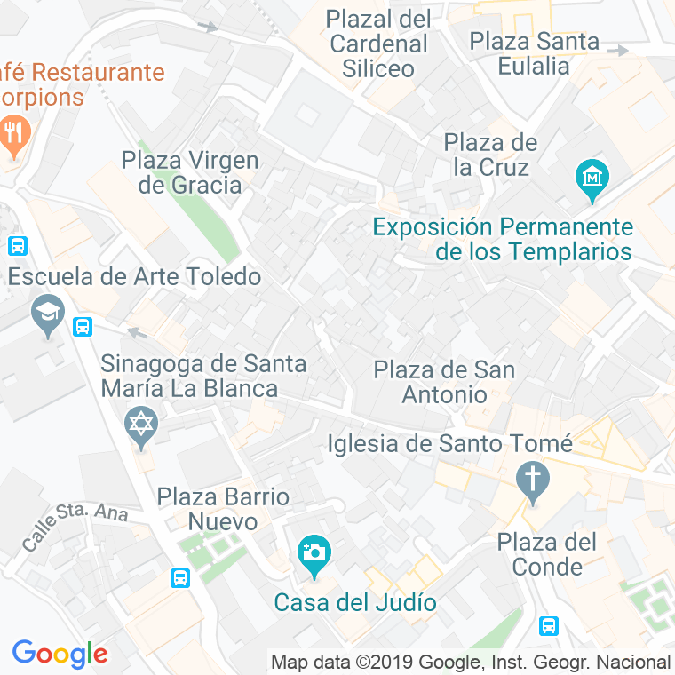 Código Postal calle Hospederia De San Bernardo en Toledo