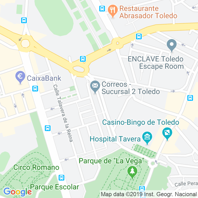 Código Postal calle Duque De Lerma   (Impares Del 1 Al 21)  (Pares Del 2 Al Final) en Toledo