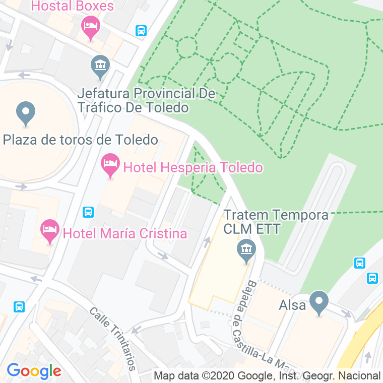 Código Postal calle Marques De Mendigorria, travesia en Toledo