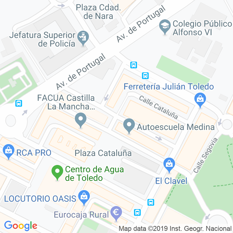 Código Postal calle Aragon en Toledo