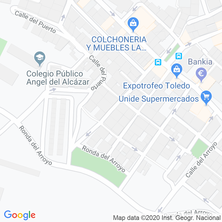 Código Postal calle Estudios en Toledo