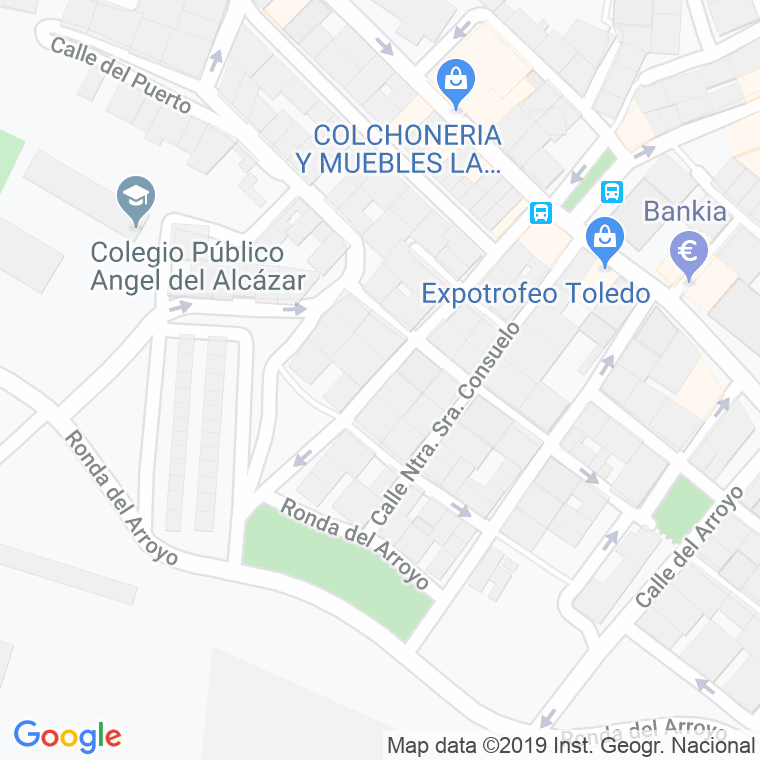 Código Postal calle Estudios, travesia en Toledo