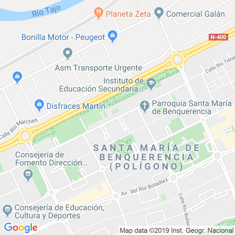 Código Postal calle Valdemarias en Toledo