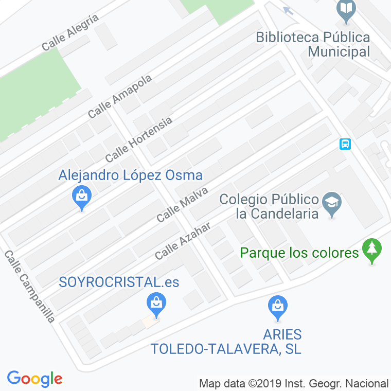 Código Postal calle Malva en Toledo
