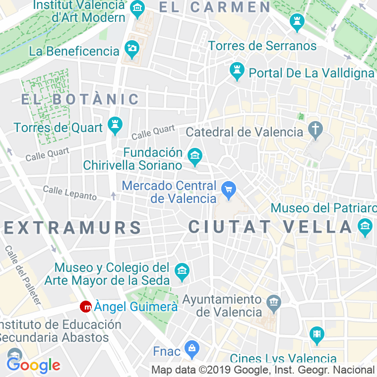 Código Postal calle Asilo De La Infancia en Valencia