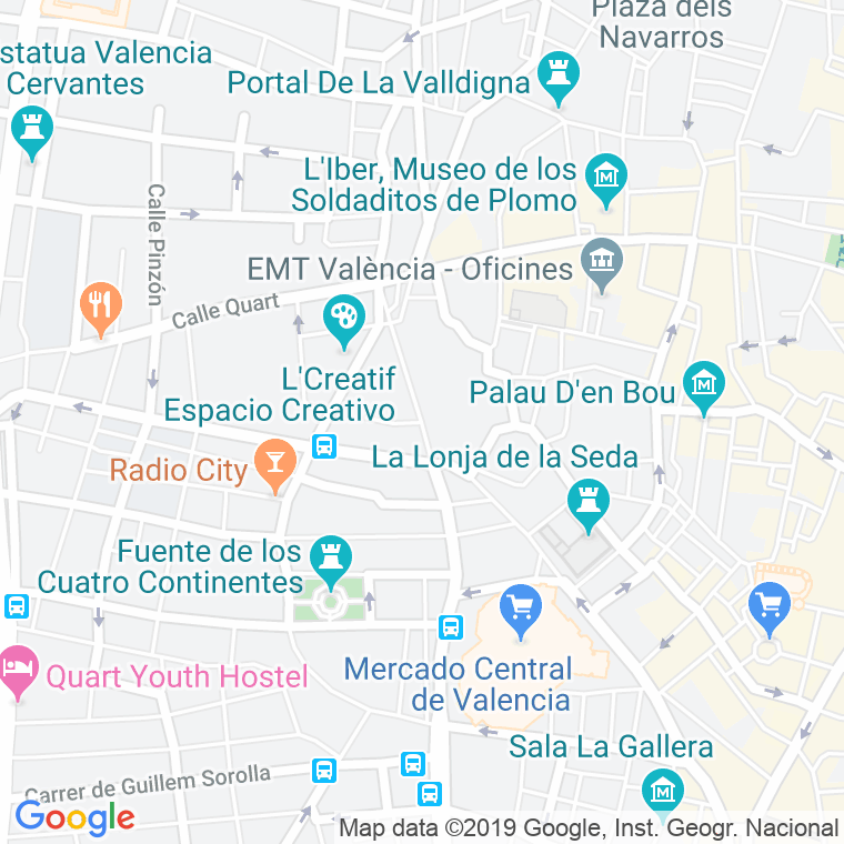 Código Postal calle Bolseria en Valencia