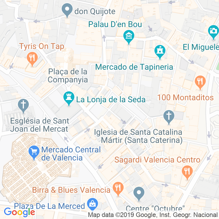Código Postal calle Cambios en Valencia