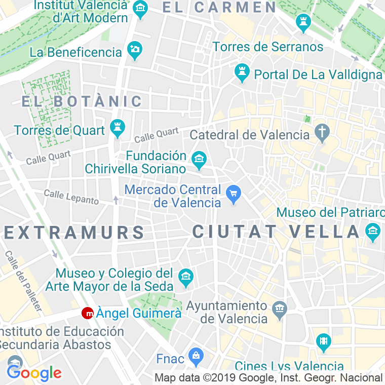 Código Postal calle Catalans   (Impares Del 1 Al Final)  (Pares Del 2 Al Final) en Valencia