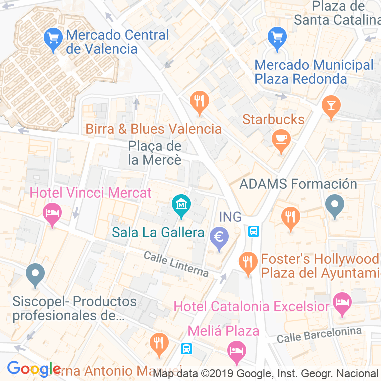 Código Postal calle Cedaceros en Valencia