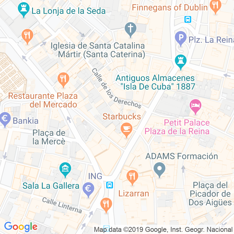 Código Postal calle Cerrajeros en Valencia