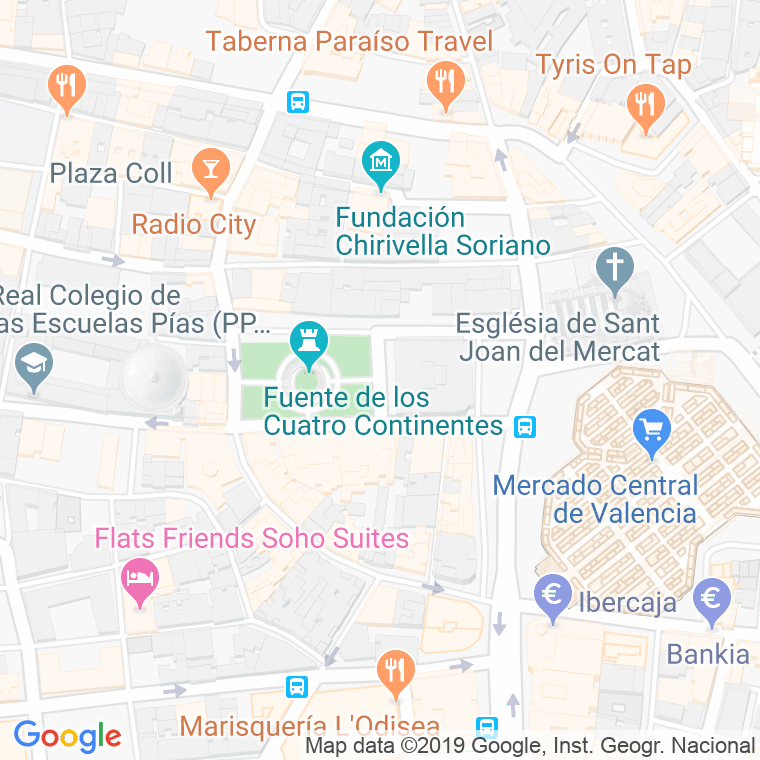 Código Postal calle Don Juan De Villarrasa, plaza en Valencia