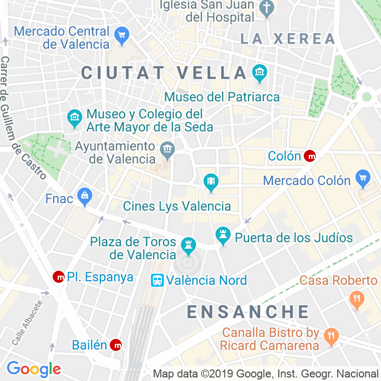 Código Postal calle Hermanas Chabas en Valencia