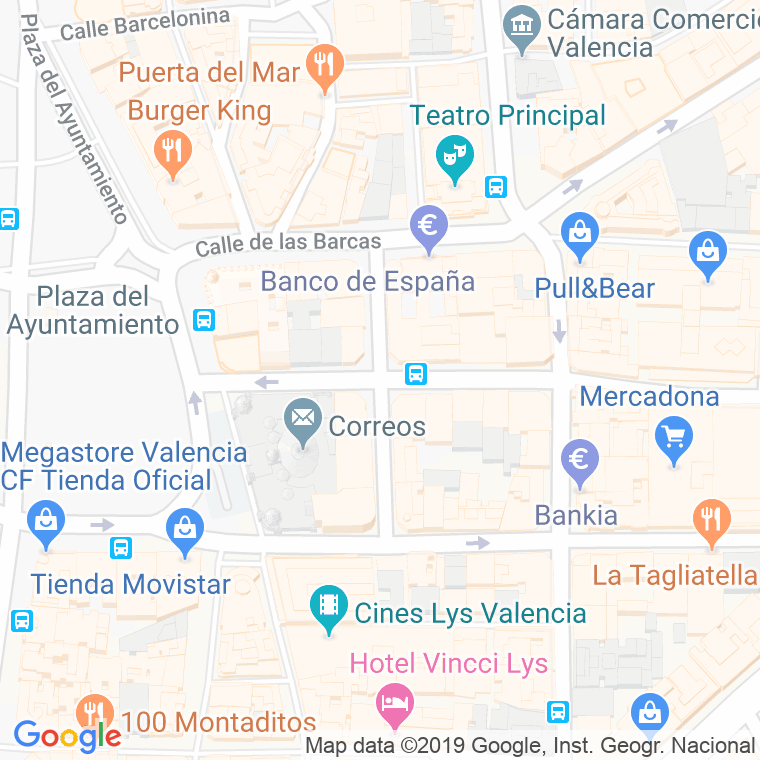 Código Postal calle Perez Pujol en Valencia