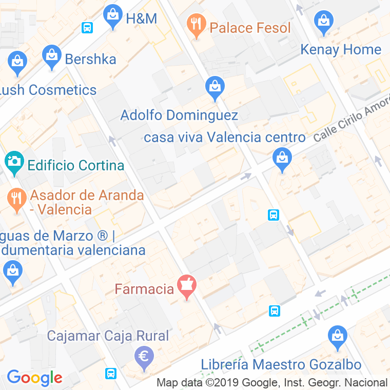 Código Postal calle Vidal   (Impares Del 1 Al Final)  (Pares Del 2 Al Final) en Valencia